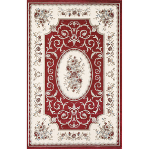 Alfombra turca de lujo hecha a máquina, modelo Laila Rojo, premium para sala de estar, del fabricante de Gaziantep. - Product Image 1
