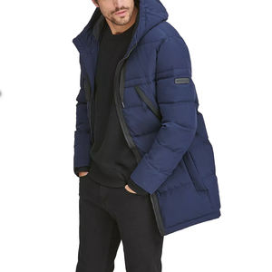Top tendance sur mesure hommes vestes Parka rembourrées pleine longueur à vendre avec manteaux à capuche pour vêtements d'hiver - Product Image 3