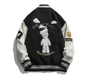 Nouveau design de vestes d'université lâches patchs en chenille Letterman College Bomber de baseball vestes pour hommes - Product Image 4