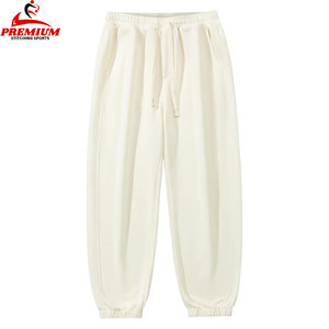 OEM Men's Solid Color <b>Drawstring</b> Waist Fleece <b>Trousers</b> High Quality Custom Fleece/Cotton <b>Trousers</b> Wholesale Price With OEM - Product Image 3