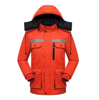 Chaqueta de Trabajo de Algodón Transpirable Ignífuga para Unisex, Uniforme de Seguridad de Alta Visibilidad con Detección de Agujas