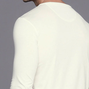 Nouvelle arrivée 100% coton T-shirt à manches longues pour hommes T-shirt imprimé décontracté coupe ample pour hommes - Product Image 5