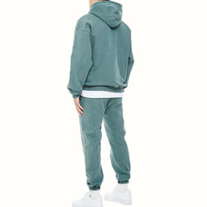 <b>baggy</b> <b>pants</b> sweatsuits Streetwear Boxy Fit French Terry Mens Blank Heavy Weight Thick Fleece Cotton Oversized Tracksuits unisex - Product Image 2