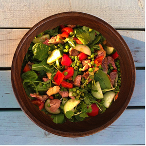 Cuenco decorativo de madera de sheesham natural para servir, 6 pulgadas, 0,5 litros, perfecto para mezclar y servir ensaladas frescas de la India - Product Image 4