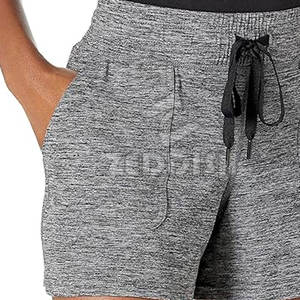 Pantalones cortos informales para mujer superventas hechos a medida con cierre de cordón transpirable de alta calidad a la venta - Product Image 3