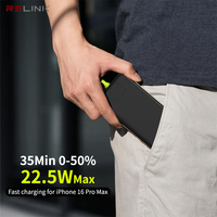 Relink 8000mah Chargeur portable à charge rapide, banque d'alimentation à partage, distributeur automatique de charge de téléphone