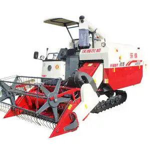 Mini Harvester Farm Machinery 15hp Diesel Engine Corn Harvester Combine Rice Wheat Harvester Application 4 Rows