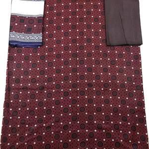 Trajes de mujer con estampado Ajrak de 2 piezas, Pakistán Kameez y Shalwar, traje de césped bordado elegante estilo Ajrak - Product Image 2