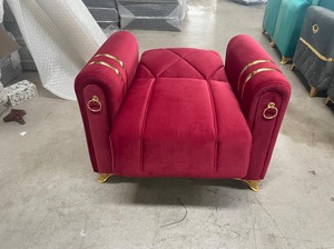 Grupo de asientos de madera de diseño moderno cómodo extensible para colocación en primera fila apartamento hogar dormitorio Villa sala de estar sofás - Product Image 5