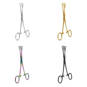 Piercing para el cuerpo, herramienta profesional desechable, fórceps triangulares abiertos, herramienta de joyería quirúrgica certificada CE Mahersi - Product Image 5