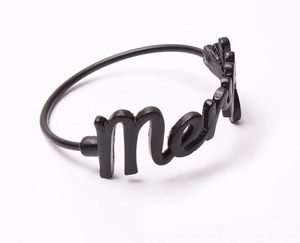Elegante servilletero de metal negro Merry para uso en restaurante de Navidad en precio al por mayor de La India - Product Image 3