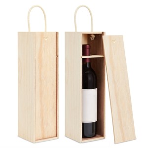 Boîte de rangement décorative en bois pour le vin avec gravure personnalisée et insertion de tissu en soie Boîte à vin et à bière en bois élégante avec logo personnalisé - Product Image 1