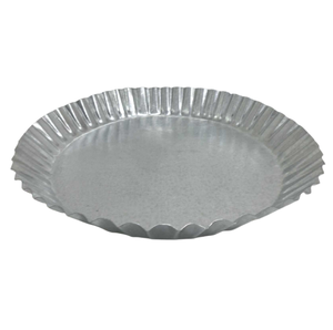 Plato redondo de hierro de diseño único con bandeja de servicio de estilo Vintage de Color plateado para el hogar, cocina y Decoración de mesa hecha a mano - Product Image 5