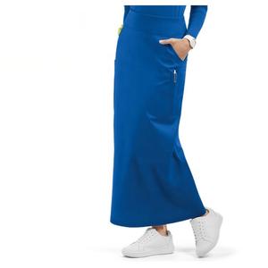 Customizable Women's Medical Scrub <b>Skirt</b> Sets Snap-Front Scrub Top & <b>Elastic</b> Waist <b>Skirts</b> Hospital Adjustable Fit XS-6XL Sizes - Product Image 5