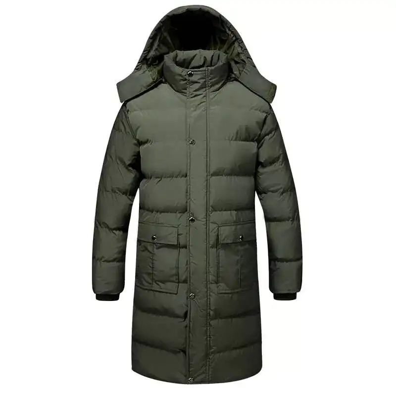 Latest Design OEM Long Windbreaker Jacket Winter Men Coat Padded Coats Puffer Jacket Down Coat