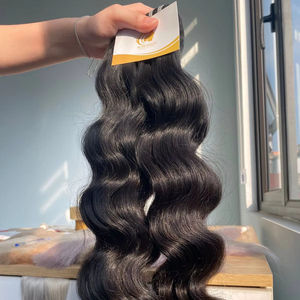 Cabello Remy humano crudo sin procesar de la mejor calidad, paquete de extensión de estilo de onda Frontal HD de encaje negro de visón vietnamita, envío gratis - Product Image 1