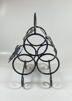 Porte-bouteilles de table en métal en forme de cœur, couleur or rose, écologique et classique, pour bar à domicile