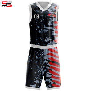 Kit d'uniforme de basket sublimé Maillot sans manches et short assorti - Product Image 3