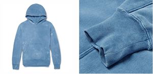 Sweat à capuche personnalisé poids lourd délavé au soleil fabricants de patch de lavage à l'acide Applique brodé recadrée Boxy à capuche pour hommes - Product Image 6