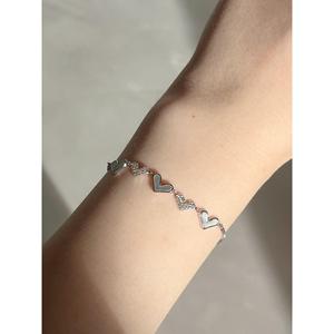 Bracciale cuore ascensore 925 Sterling Silver