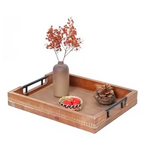 Sirve té, aperitivos o decoración con nuestra elegante bandeja de madera duradera, elegante y hecha a mano con bandejas de madera natural. - Product Image 6