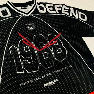 Maillot de sport 100% polyester, maillot de football en maille en gros, maillot de football américain en vrac avec service personnalisé - Product Image 5