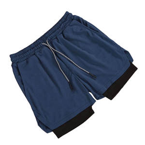 Short de compression de course à pied pour homme, pantalon 2 en 1 pour entraînement sportif et fitness - Product Image 5
