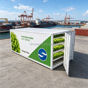 Ferme hydroponique professionnelle de plantes vertes en conteneurs avec système de rayonnage vertical et spectre LED intelligent pour une croissance optimale des plantes - Product Image 6
