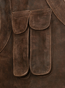 เสื้อกั๊กหนังมอเตอร์ไซด์ของผู้ชายเสื้อกั๊กสำหรับฤดูหนาวบริการ OEM แบบกำหนดเองระบายอากาศได้ดีดูทันสมัยสุดพิเศษ - Product Image 4