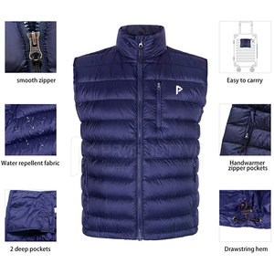 Gilet matelassé décontracté pour homme de haute qualité, col mandarin, design respirant, service OEM, prix de gros, nouvelle collection en polyester - Product Image 3