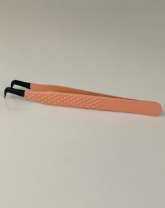 Nouvelle pince à épiler d'extension de cils en acier inoxydable Rose faite à la main de haute qualité avec pointe pointue de Logo privé pour la vente en gros - Product Image 3