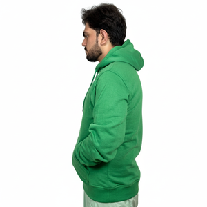 Sweat à capuche en molleton 100% coton avec logo personnalisé, tissu écologique 330g, coupe classique, service OEM, sweat-shirts basiques - Product Image 3