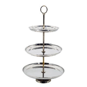 Support à gâteau en aluminium Royal pour la décoration intérieure Design de haute finition pour la décoration de table de mariage et de fête Outils pour gâteaux - Product Image 3