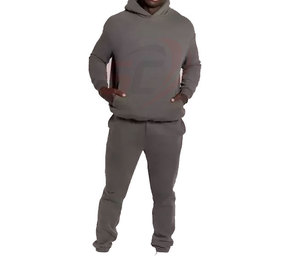 2023 Wholesale High Quality Custom Hooded Solid 100% Cotton Sweatsuit & <b>Jogging</b> Tracksuit for Men - Product Image 6