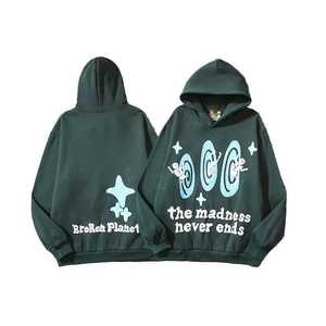 Custom Winter Pullover Hoodie for Unisex Cotton Fleece Streetwear ODM Print Heavyweight Breathable Loose Fit Hooded - Product Image 5