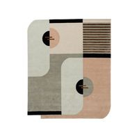 Fabriqués à la main moderne maison salle de prière porte abstraite pile plate tapis en bambou grande cuisine tapis ensembles n'importe quel espace réversible