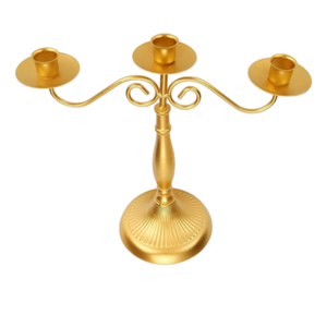 Bougeoir créatif en métal couleur or superbe qualité de conception attrayante pour les fêtes d'anniversaire bougeoir décoratif - Product Image 5