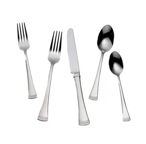 Juego de Cubiertos de Metal negro mate de lujo Cubiertos modernos de acero inoxidable Vajilla elegante para restaurante y propósito de regalo - Product Image 5