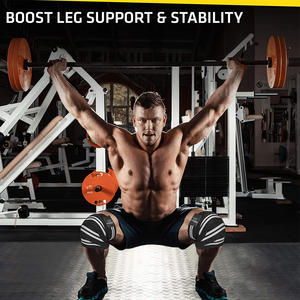 Conception personnalisée de haute qualité Genouillères Bandage de compression à haute élasticité Haltérophilie Nouvelle arrivée Équipement d'entraînement Fitness Sécurité - Product Image 6