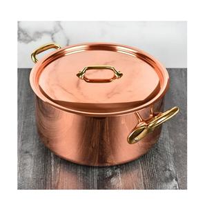 Marmite de service en aluminium couleur argent, faite à la main, de forme ronde, pour la maison et l'hôtel. - Product Image 4