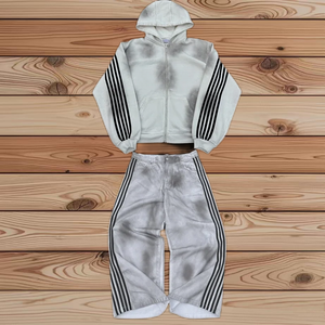 ชุดวอร์มหลายลายทางสำหรับผู้ชาย, ชุด Y2k ฮิปฮอปฮาราจูกุทรงหลวมสำหรับฤดูใบไม้ผลิและฤดูใบไม้ร่วง - Product Image 1