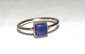 แหวนเงินแท้ 925 ประดับพลอยลาพิส ลาซูลี ของขวัญสำหรับผู้หญิง - Product Image 5