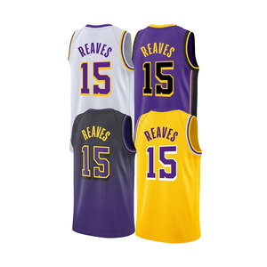 Maillots de basket-ball personnalisés par sublimation pour hommes adultes, tailles plus grandes, uniforme scolaire, 2 pièces, veste + short, 100% polyester - Product Image 5