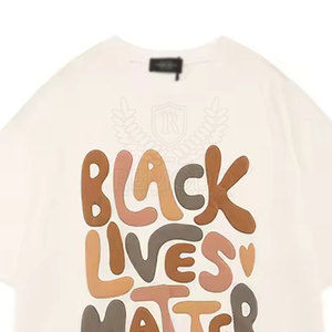 Camiseta con estampado de abullonado a la moda 2025 para mujer, camisetas de verano de algodón suave, Camiseta con estampado de abullonado de manga corta OEM - Product Image 5