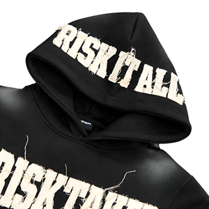 Sweat à capuche ample de haute qualité 100% coton lourd 420 GSM pour hommes, avec patchs personnalisés et logo brodé pour l'hiver - Product Image 5