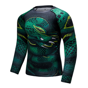 Protège-éruption MMA & BJJ à manches complètes de haute qualité personnalisable à votre conception avec impression par sublimation OEM - Product Image 2