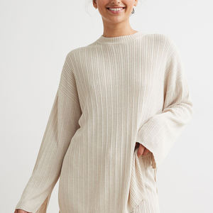 Mujeres 100% algodón ropa de calle de lujo de gran tamaño bordado Jumper suéter cuello redondo en relieve pareja sudadera mujeres - Product Image 1