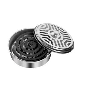 Brûleur d'encens moustique fini personnalisé boîte arrondie couvercle fabriqué à la main porte-bobine moustique pour intérieur maison utilisé. - Product Image 2