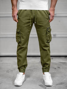 Pantalon de jogging en molleton pour hommes, avec cordon de serrage à la taille et poches, décoration brodée - Product Image 2