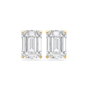 6.00 CT E-F/VVS-VS Emerald Cut Moissanite Stone Four Prong <b>Set</b> <b>Stud</b> <b>Earring</b> Made in 925 Sterling <b>Silver</b> For Unisex - Product Image 6
